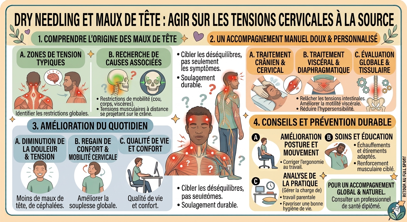 Dry Needling et maux de tête : agir sur les tensions cervicales à la source