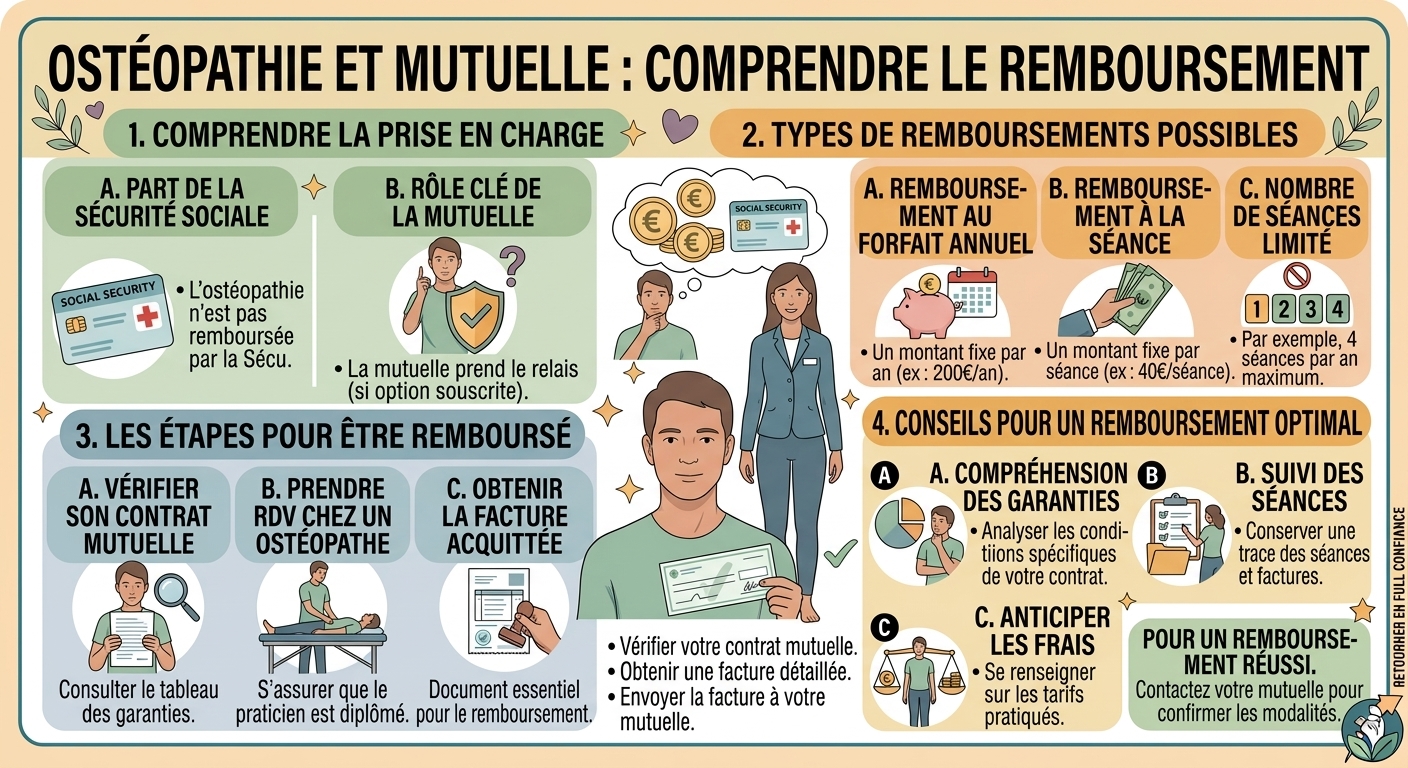 Ostéopathie et mutuelle : comment fonctionne le remboursement ?